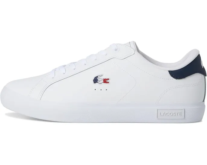 Кожаные кроссовки Lacoste Powercourt с контрастными элементами