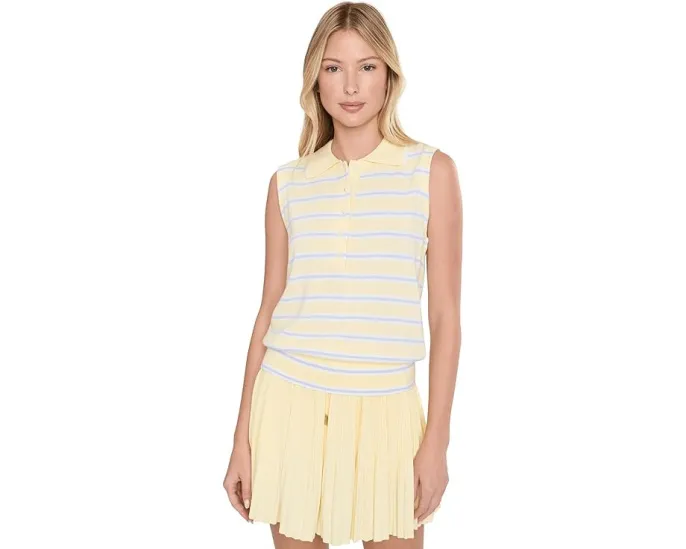 Топ Rue Polo Tank от Varley цвет Анис/Ксенон