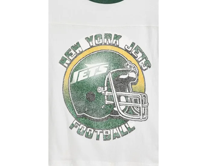 Футболка New York Jets с контрастными рукавами Junk Food Kids