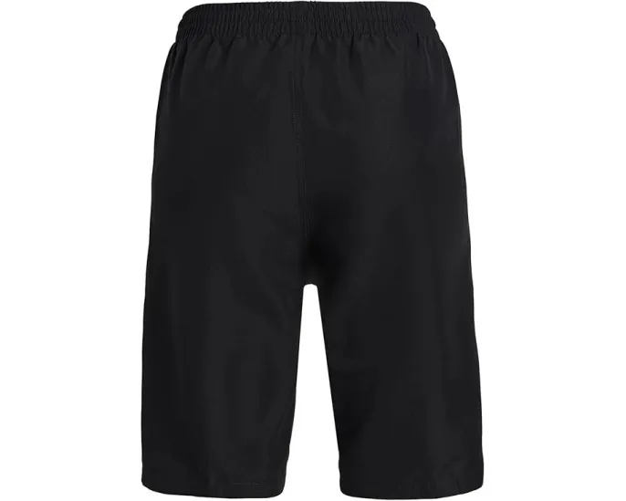 Шорты Nike Kids Breaker Logo Tape 7 дюймов (17.78 см) с внутренними трусиками и лентой с логотипом