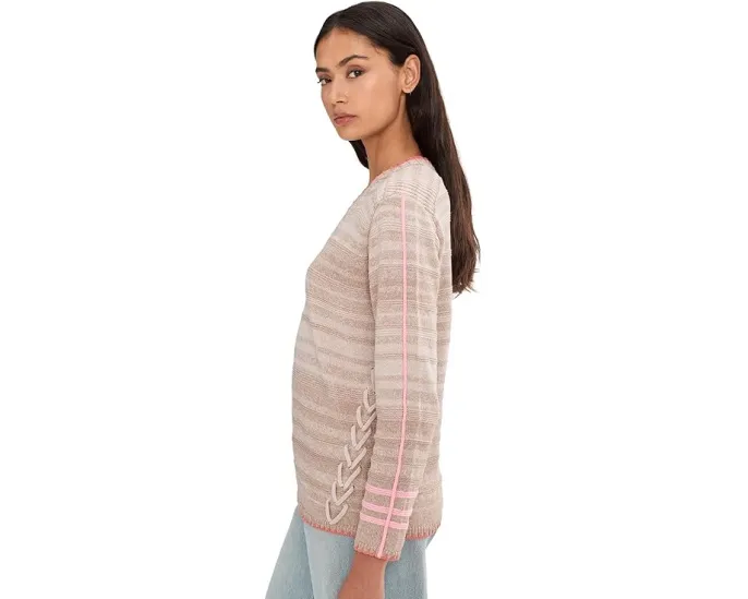 Свитер NIC+ZOE Stitched Layers со строчкой и полосками из переработанного полиэстера