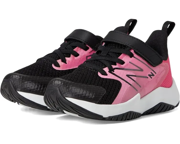 Детские кроссовки New Balance Kids Rave Run v2 с эластичными шнурками и верхней липучкой