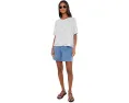 Organic Linen Jersey Stripe Crew Neck Short Sleeve Box Top