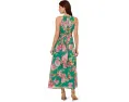 Floral Chiffon Halter Dress