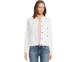 Джинсовая куртка Shepa от Lilly Pulitzer с прямым кроем и накладными карманами