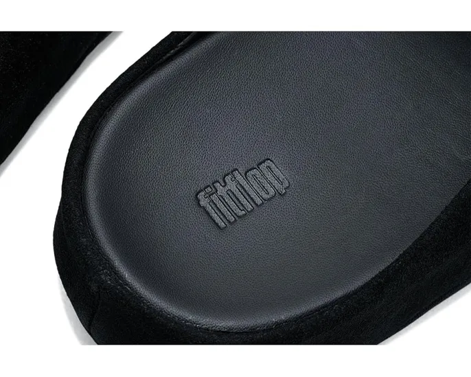 FitFlop Shuv клоги из замши с клиновидным каблуком и анатомической стелькой