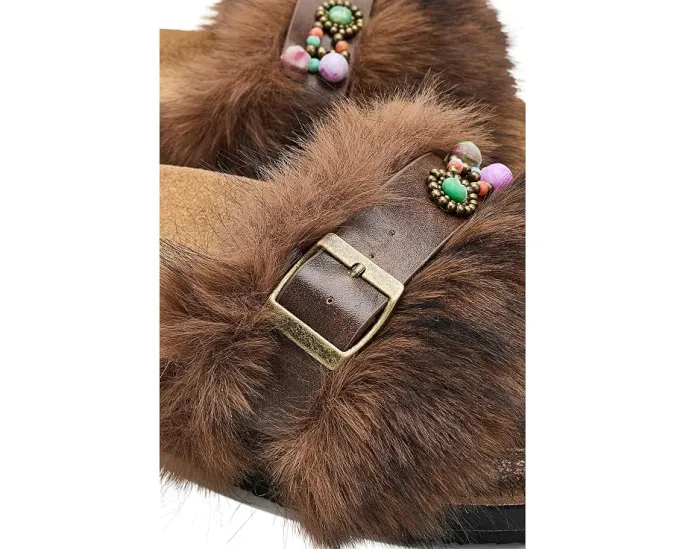 Слайды Free People Frankie с мехом и пряжкой