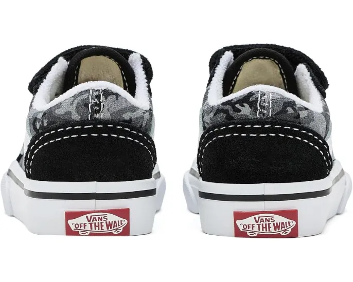 Vans Old Skool V кроссовки для малышей с двойной липучкой