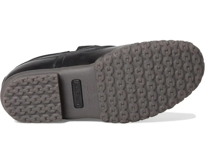 Слипоны L.L.Bean Rubber Moc из кожи с резиновой подошвой