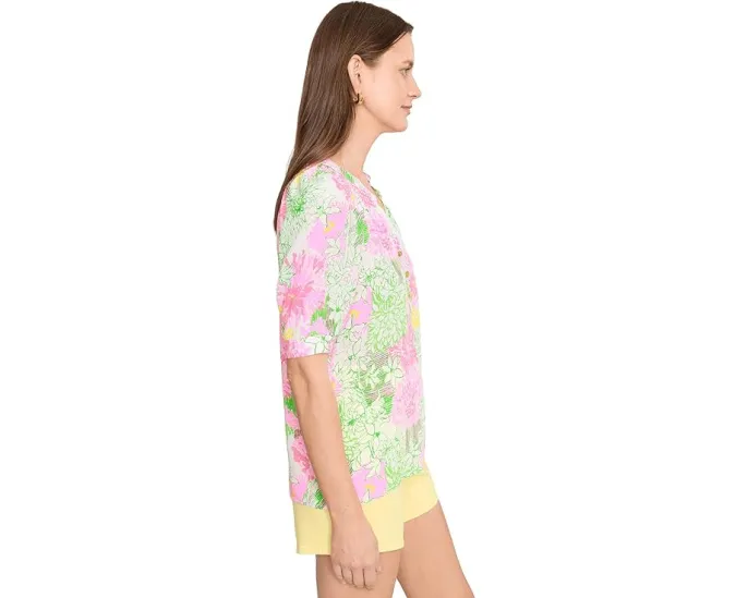 Топ Lilly Pulitzer с коротким рукавом Elsa из шелка