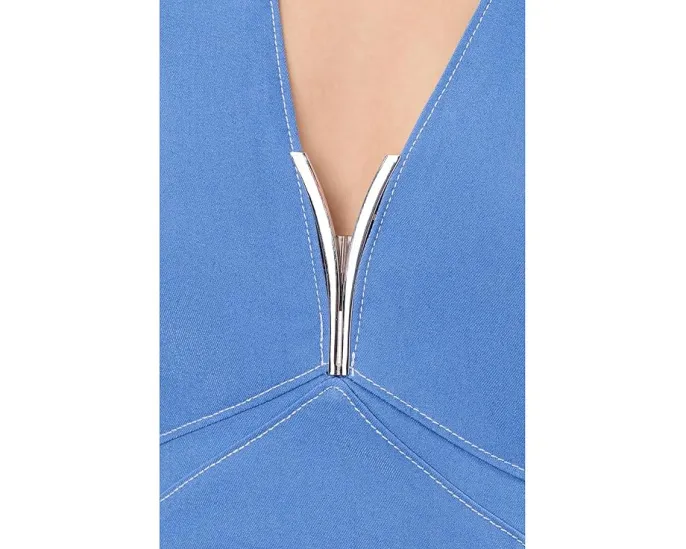 Короткое платье Short Faux Denim из искусственного денима от Adrianna Papell