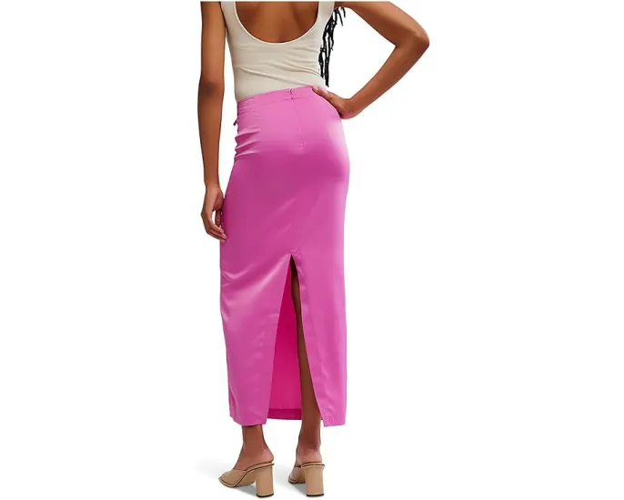 Юбка-колонна Free People Rosetto Column Skirt с высокой посадкой и разрезом