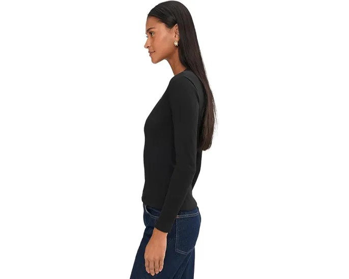 Футболка Slim Fit из ребристого хлопка с логотипом Lacoste