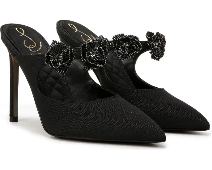 Туфли Sam Edelman Amelie с вышитым цветочным узором и каблуком-шпилькой