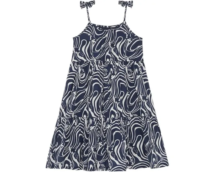 Летнее платье Gamy от Vilebrequin Kids с принтом и рюшами