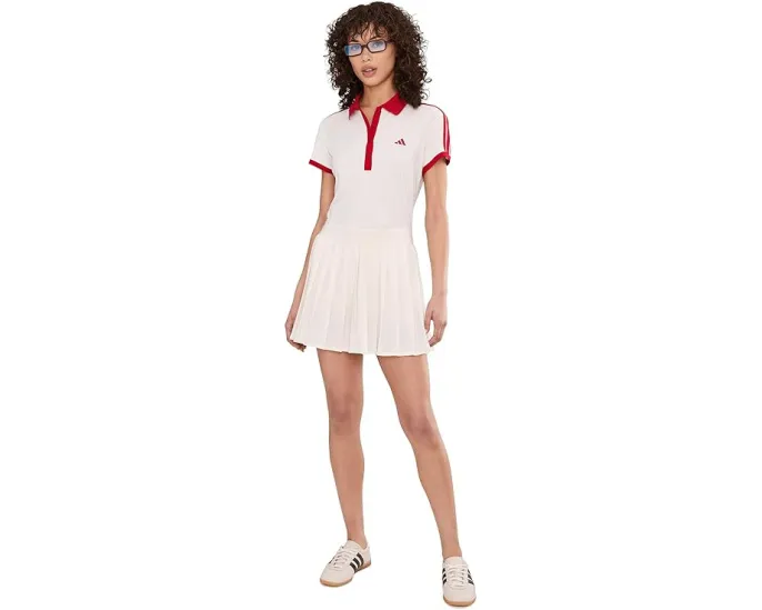 Поли теннисное adidas Heritage с контрастной резинкой и коротким рукавом