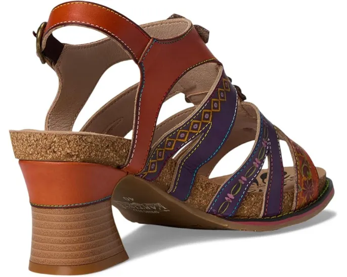 L'Artiste by Spring Step Сандалии Galfriday с миндалевидным носком и ручной росписью