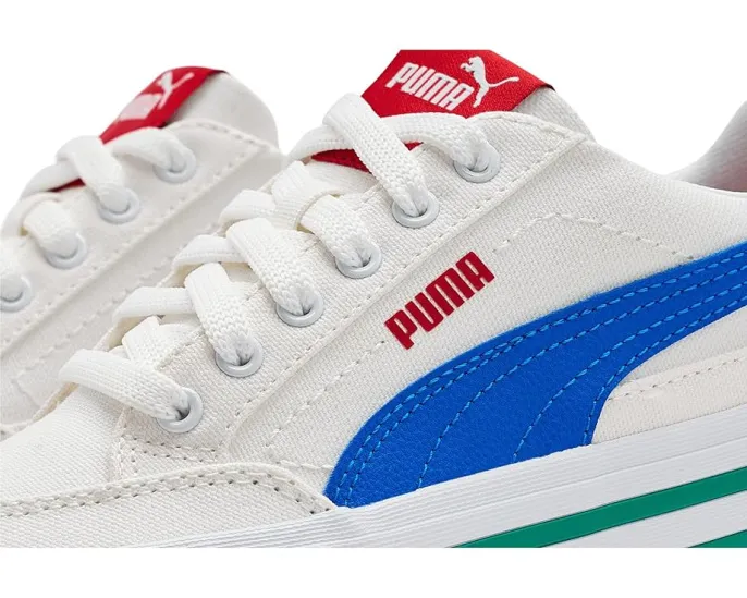 Детские кроссовки Puma Court Classic Vulc с кожаным верхом и вулканизированной подошвой