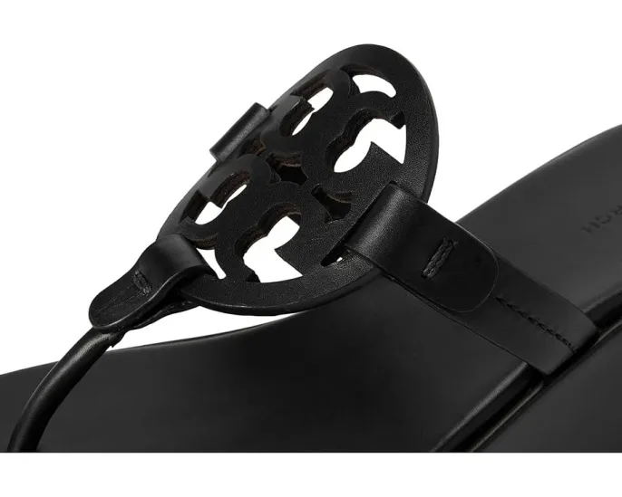 Сандалии Tory Burch Miller Wedge 25 mm с искусственной кожей и стелькой