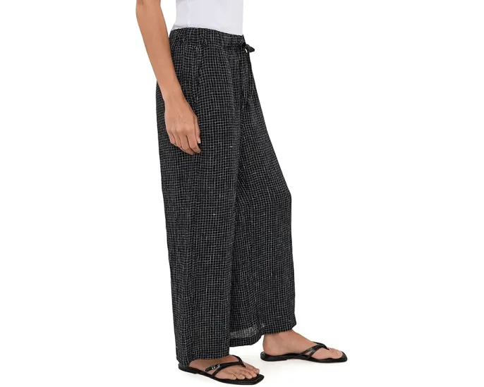 Укороченные широкие брюки Eileen Fisher Petite из органического льна