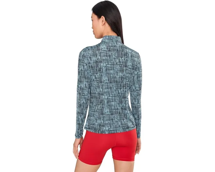 Лонгслив Jamie Sadock Sunsense с сетчатым принтом и застежкой на четверть