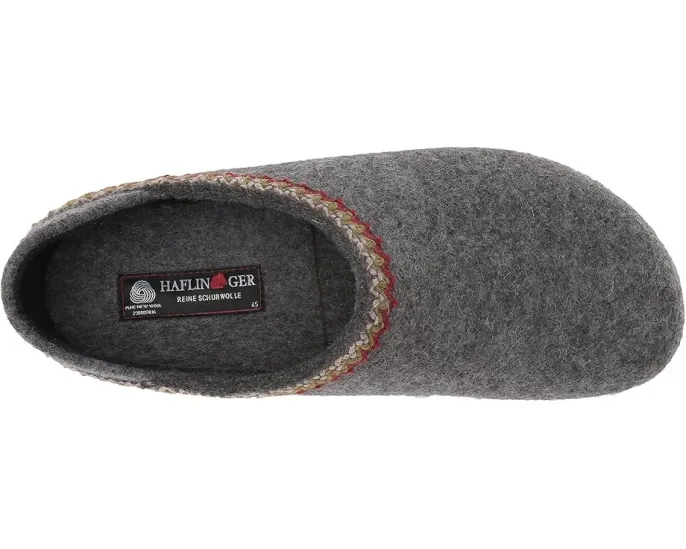 Haflinger Домашние тапочки GZH Zigzag с шерстяной стелькой и декором