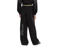 PUMA Essentials Graphics Leo Luxe Bedazzled Slouchy Pants брюки с пайетками из мягкого френч терри