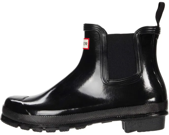 Глянцевые резиновые сапоги Hunter Original Chelsea Gloss