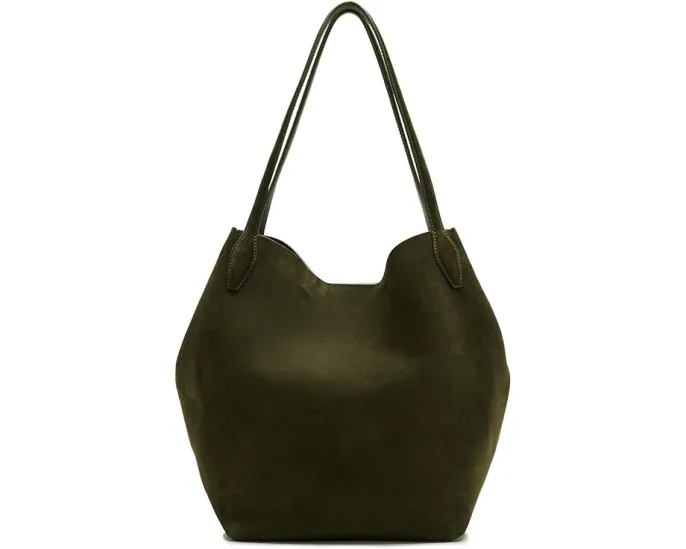 Сумка Madewell Shopper из мягкой зернистой замши с магнитной застежкой