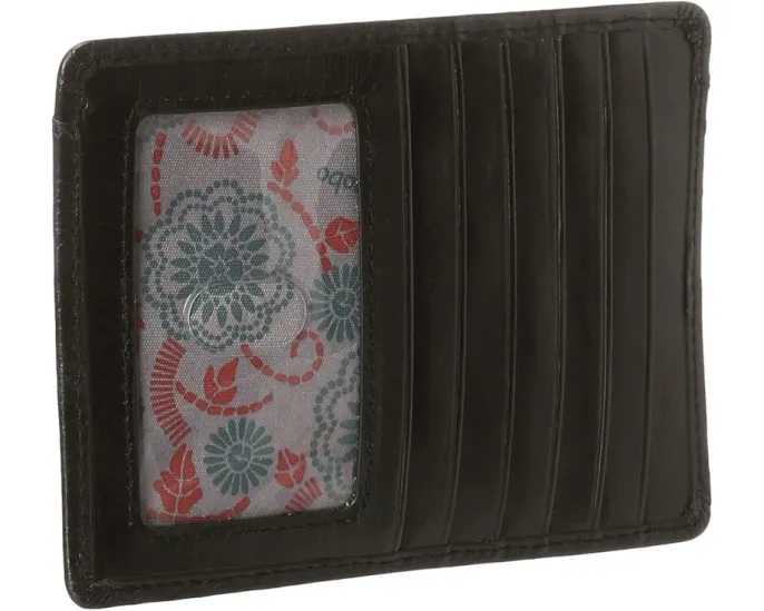 Кожаный кошелек HOBO Euro Slide на молнии с отделением для карт