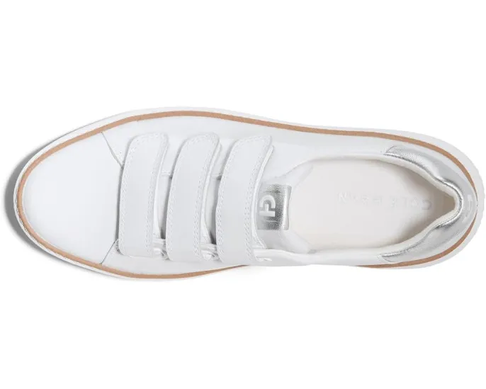 Кроссовки Cole Haan Grandpro Topspin Triple Strap с тремя застежками-липучками и кожаным верхом