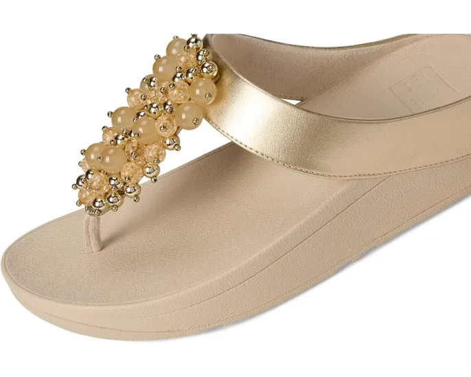 Сандалии FitFlop Fino с декоративными бусинами и удобной стелькой