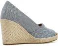 Босоножки TOMS Essential Wedge с открытым носком и плетеной отделкой