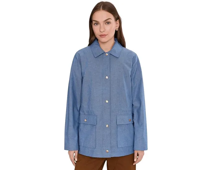 Куртка Lauren Ralph Lauren Chamray Anorak из смесового хлопка с карманами на клапанах