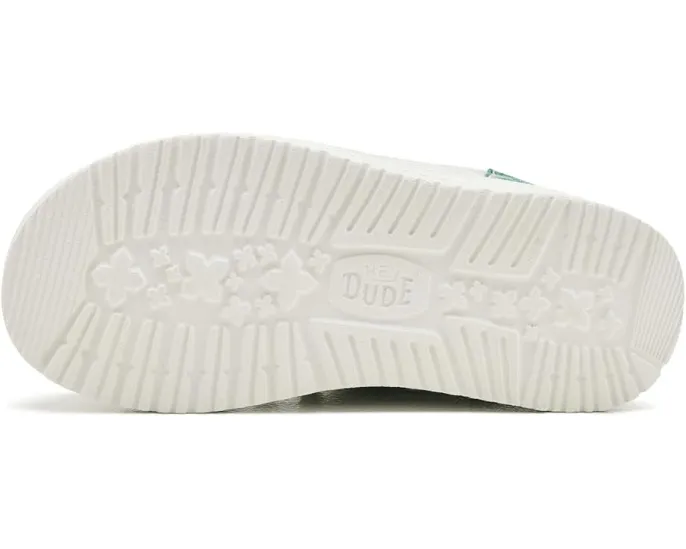 Детские слипоны Hey Dude Kids Wally Funk Prep Plaid с клетчатым верхом и мягкой стелькой