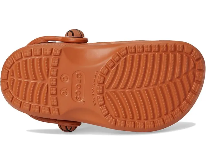 Crocs спортивные сабо Classic для малышей с футбольным принтом