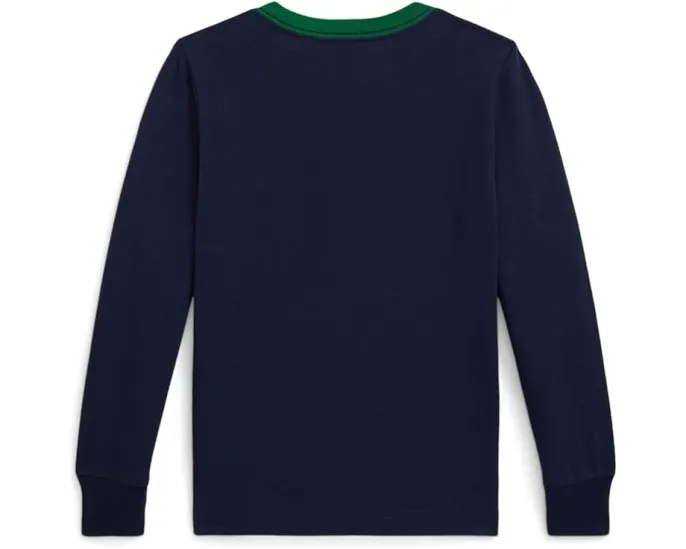 Футболка Polo Ralph Lauren Kids с длинным рукавом и логотипом для малышей