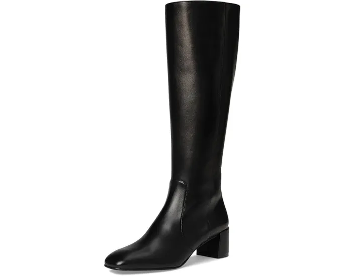 Ботильоны Stuart Weitzman Maeve Zip с квадратным носком на устойчивом каблуке