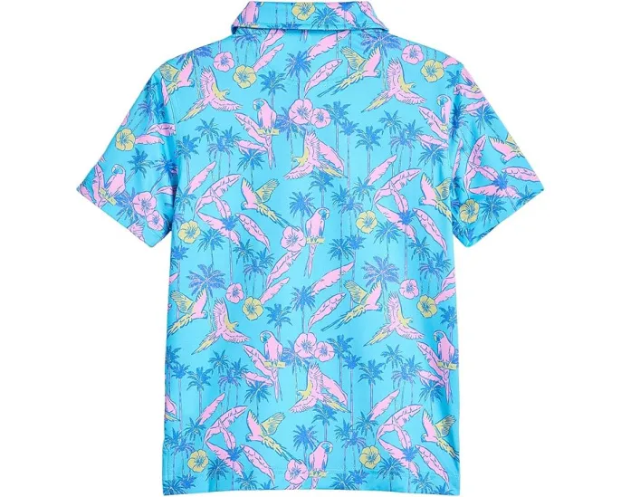 Polo The Flock Party Chubbies Kids с цветочным принтом и птицами