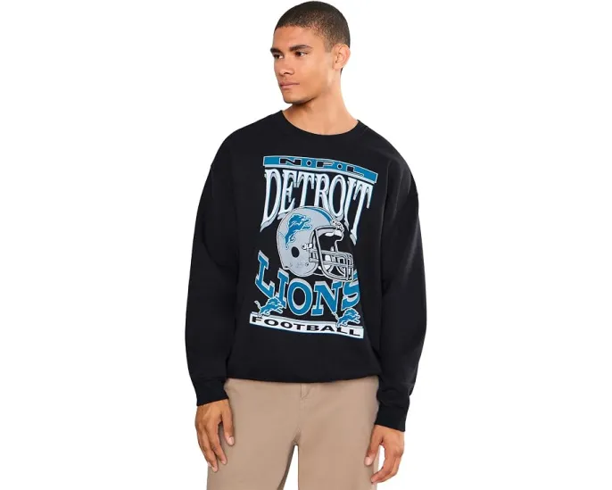 Толстовка NFL Detroit Lions Helmet Flea Market Crew от Junk Food Clothing