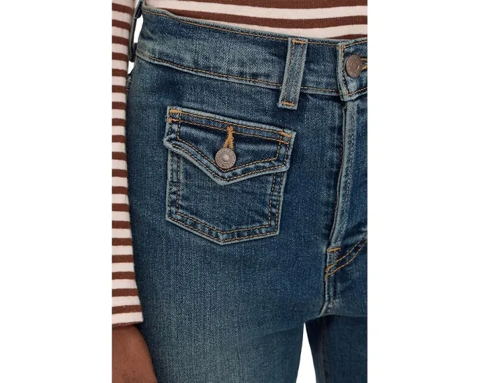 Джинсы Levi's Wedgie Flap Pocket с высокой посадкой и клапанами на карманах