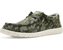 Кеды Hey Dude Wally Stretch Jersey Camo с камуфляжным принтом