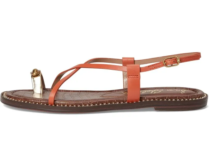 Сандалии Sam Edelman Tenly с ремешками и кольцом на палец на низком каблуке