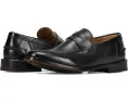 Мокасины Tyler Flex Penny из премиальной кожи с круглым носком и квадратным каблуком