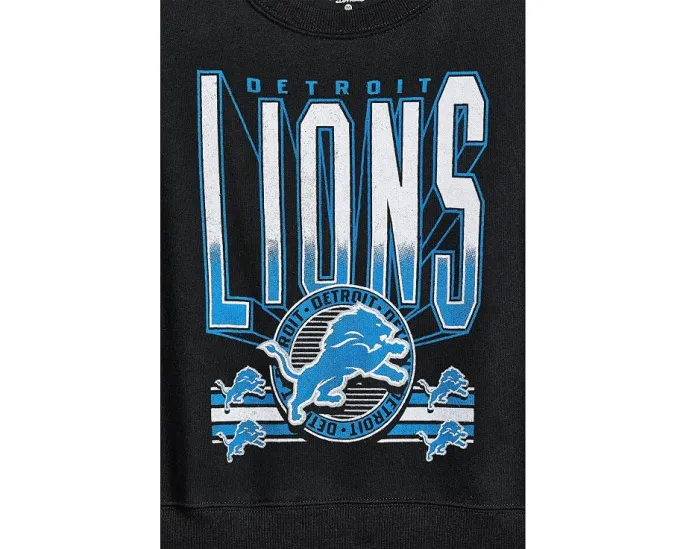 Толстовка Detroit Lions с опущенным плечом Junk Food Kids