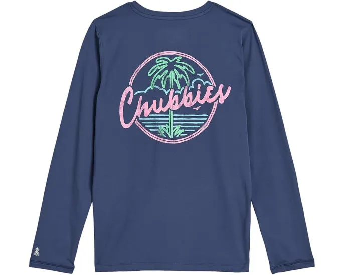 Футболка The Night Never Sleeps Chubbies Kids с длинным рукавом и принтом
