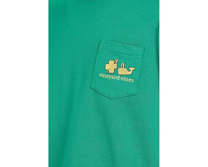 Детская футболка Vineyard Vines с длинным рукавом и карманом