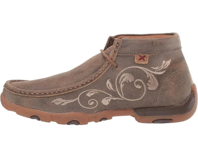 Женские мокасины Twisted X WDM0041 с цветочной вышивкой и композитной стелькой