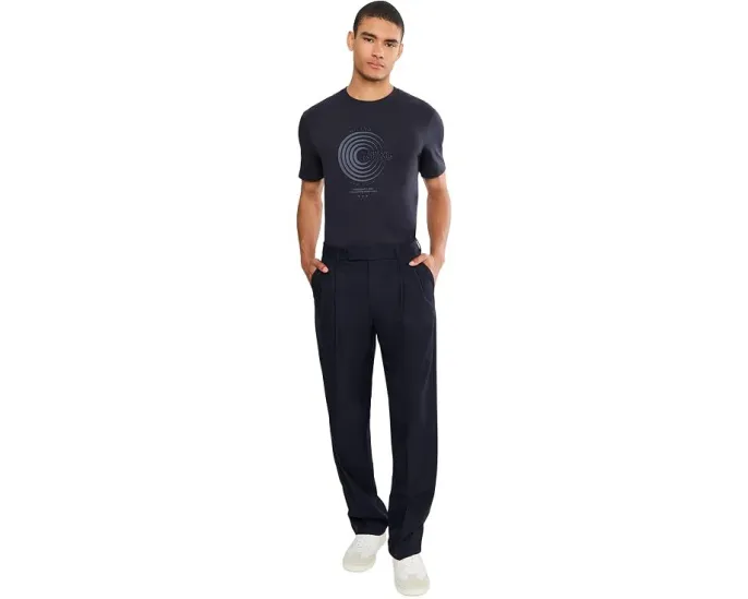 Футболка Armani Exchange с круглым принтом и коротким рукавом