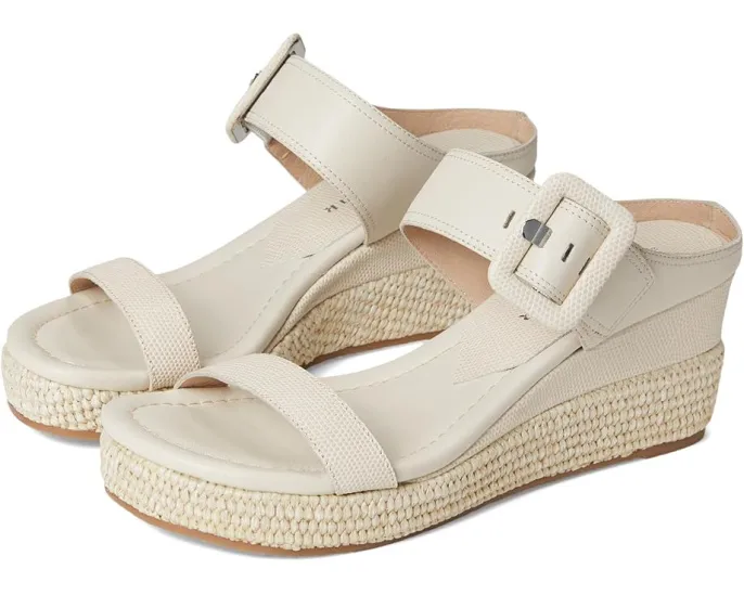 Сандалии Gizelle на пробковом каблуке с регулируемым ремешком на щиколотке Donald Pliner